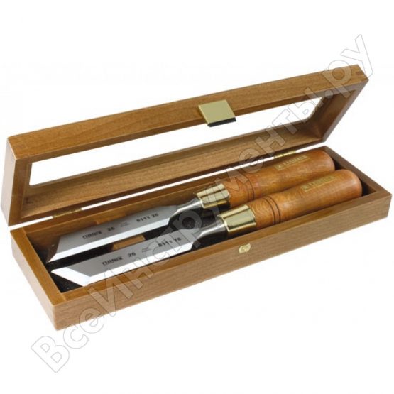 Набор из 2 косых стамесок narex wood line plus 26 мм 851676