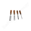 Набор из 4 плоских стамесок с ручкой narex wood line plus 6